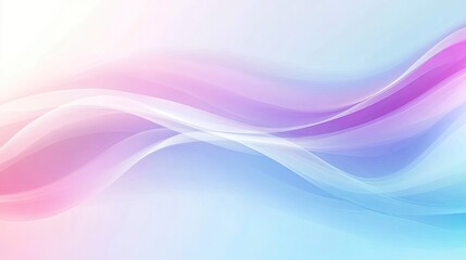Naklejka premium Abstract blue, light blue and purple colors, smooth flowing wave lines on a gradient background. perfect for creating an elegant design or showcasing the beauty of technology.