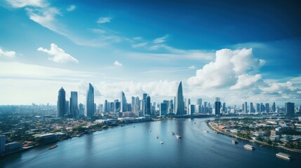Fototapeta premium beautiful , bangkok , city , landscape , professional photographer , blue sky