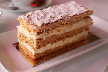 French dessert: mille-feuille in Paris, France