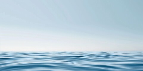 Naklejka premium minimal illustration of a water gently rolling across the sea