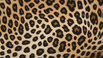 Fototapeta premium A detailed Closeup illustration capturing the intricate pattern of leopard spots, showcasing the texture and coloration in a close-up view, with copy space 