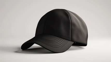 side view of a black cap mockup can be used for multi purpose