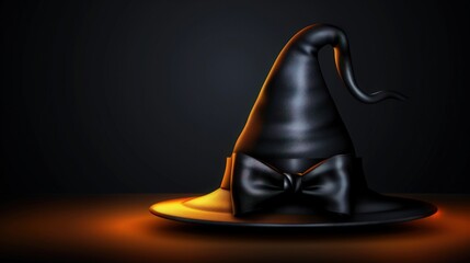 A cute witch hat with a bow