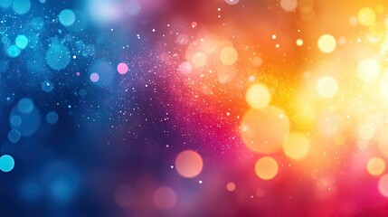 A rich and colorful background with a blend of soft gradients and sparkling highlights, ideal for creating an enchanting and lively visual experience.