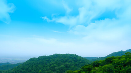 Obraz premium Nature in it's healthiest way. Green, mountains. emerald-colored surroundings. Life is beyond everything. Infinity