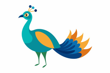 Obraz premium Peacock vector illustration