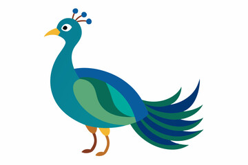 Peacock vector illustration
