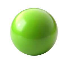 Obraz premium Green ball sphere isolated