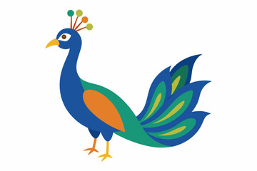 Peacock vector illustration