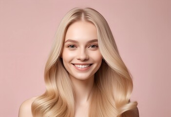 Fototapeta premium Blonde Hair Care Essentials for Perfectly Groomed Locks