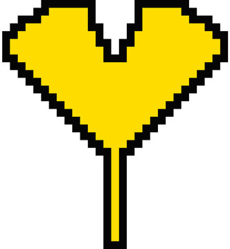 ginkgo leaf, leaf, a leaf, yellow leaf, autumn, fall, fall yellow leaf, pixel leaf, pixel plant, pixel autumn leaf, pixel fall leaf, pixel autumn