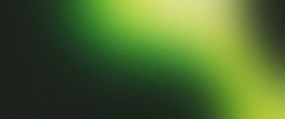 grainy color gradient background, green white illuminated spots on black, noise texture effect, copy space