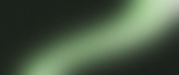 grainy color gradient background, grey green white illuminated spots on black, noise texture effect, copy space