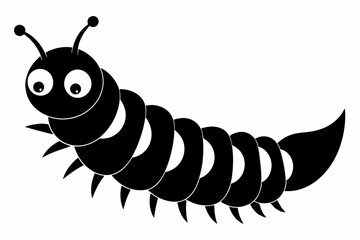 Silhouette of a Caterpillar vector illustration 
