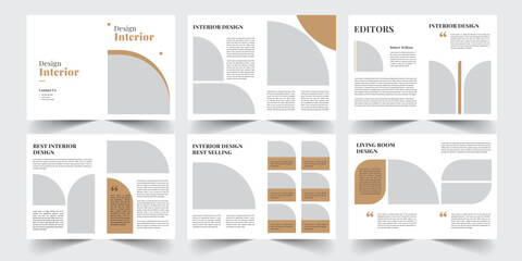 12 Page Interior Brochure Template