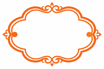 Frame with ornament vector illustration 