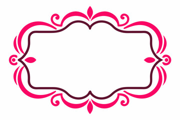 Frame with ornament vector illustration 