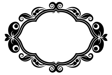 Frame with ornament vector illustration 