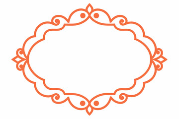 Frame with ornament vector illustration 