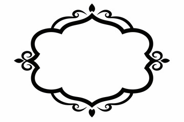 Frame with ornament vector illustration 