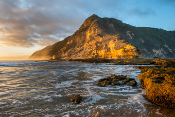 Gerickes Point Coastal Cliffs in sedgefield in the Garden Route magnificent weathered sandstone cliffs are the highest vegetated fossilised dunes in South Africa.