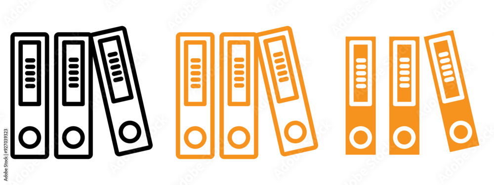 Poster binder icon web design in vector
