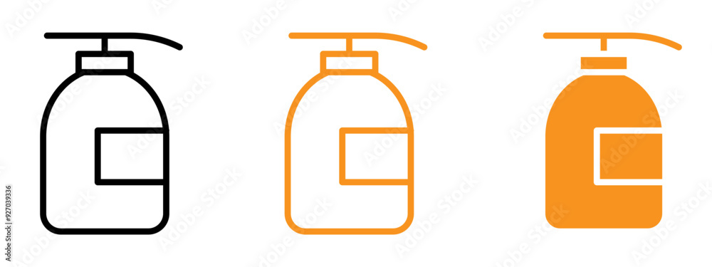 Poster Body Soap icon web design in vector