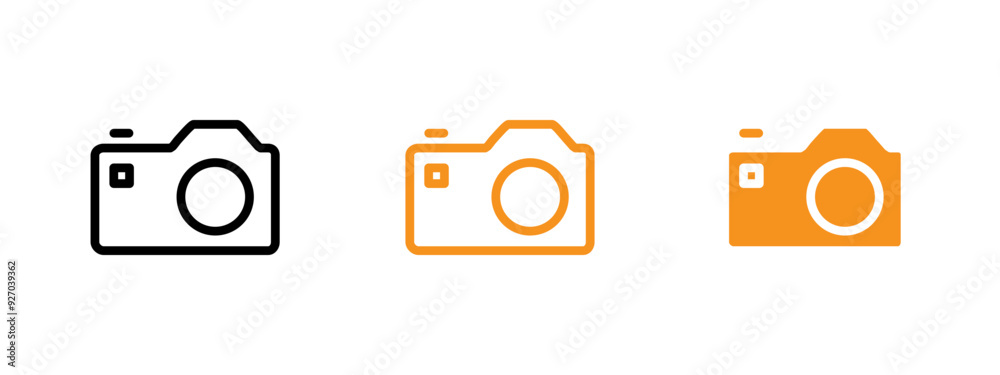 Aufkleber Camera icon web design in vector