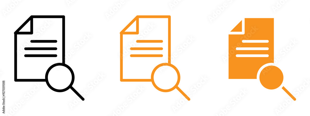 Poster case studies icon web design in vector
