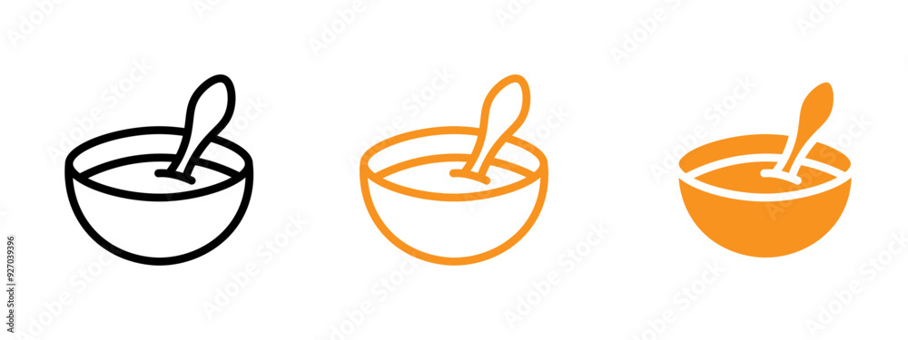 Aufkleber Cereal icon web design in vector