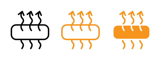 Breathable icon web design in vector