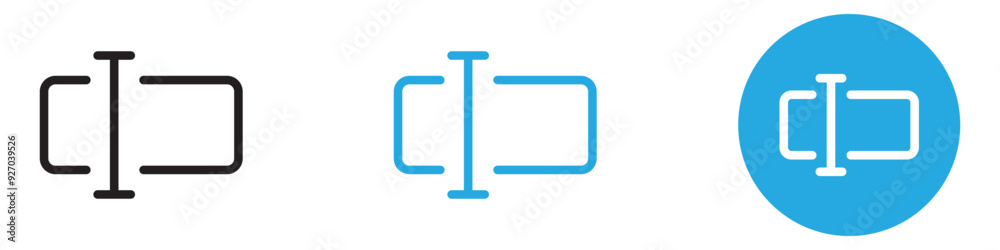 Aufkleber Edit text icon web design in vector