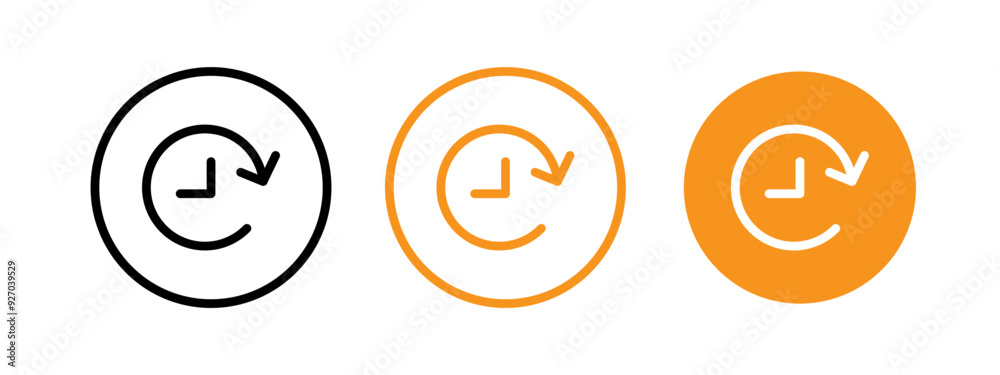 Poster Duration icon web design in vector