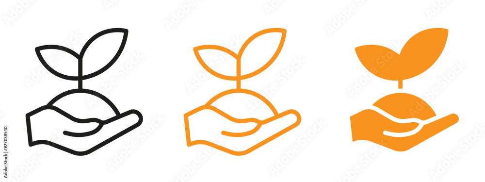 Aufkleber environment icon web design in vector