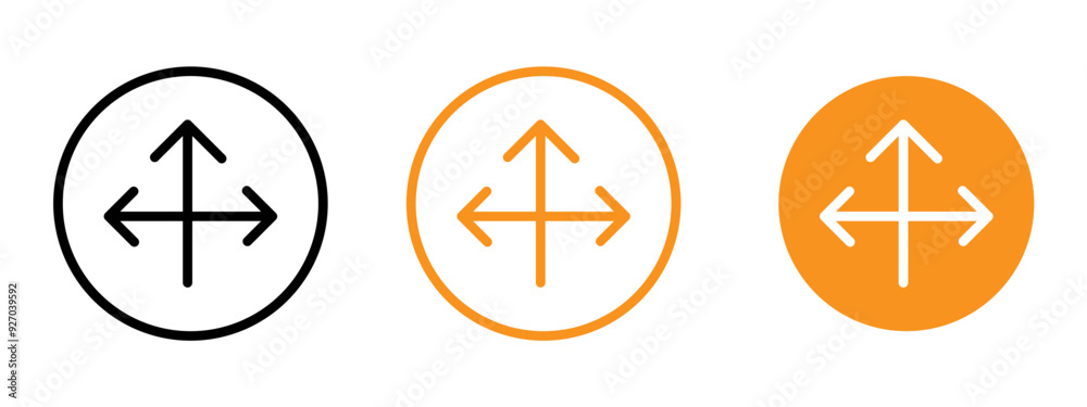 Poster Flexibility icon web design in vector