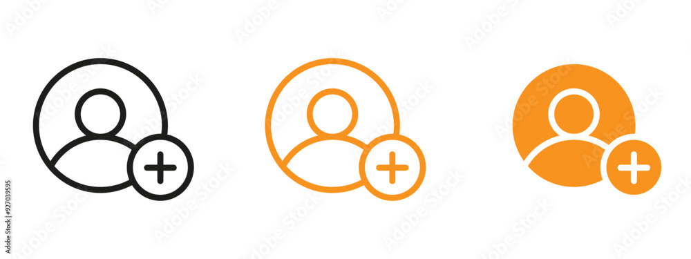 Poster Follower icon web design in vector