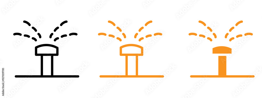 Poster irrigation icon web design in vector