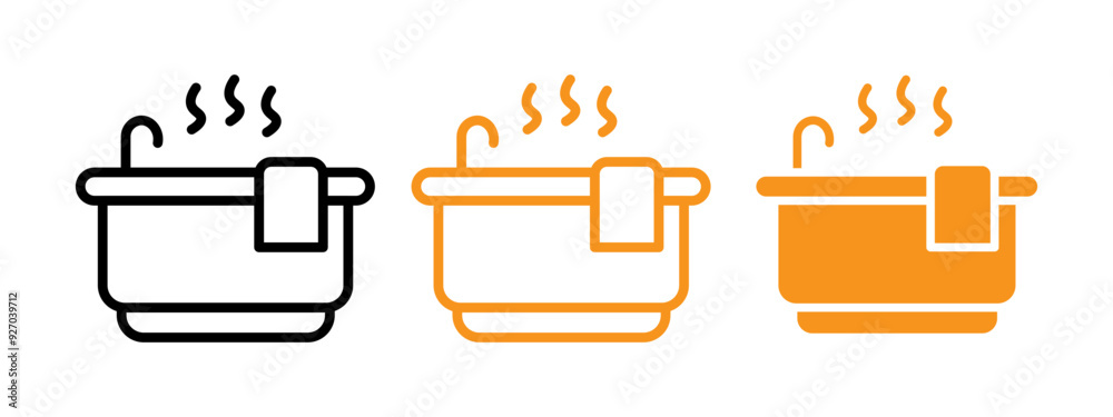 Poster Jacuzzi icon web design in vector