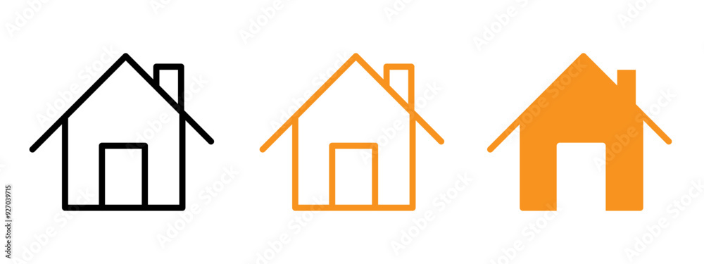 Poster house icon web design in vector