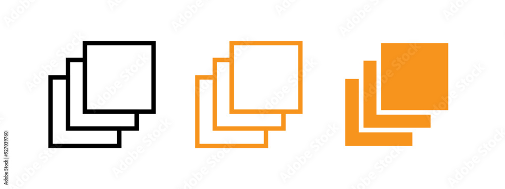 Poster Layers icon web design in vector