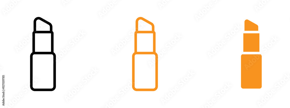 Aufkleber lip balm icon web design in vector