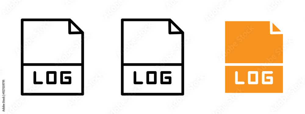 Poster log file icon web design in vector
