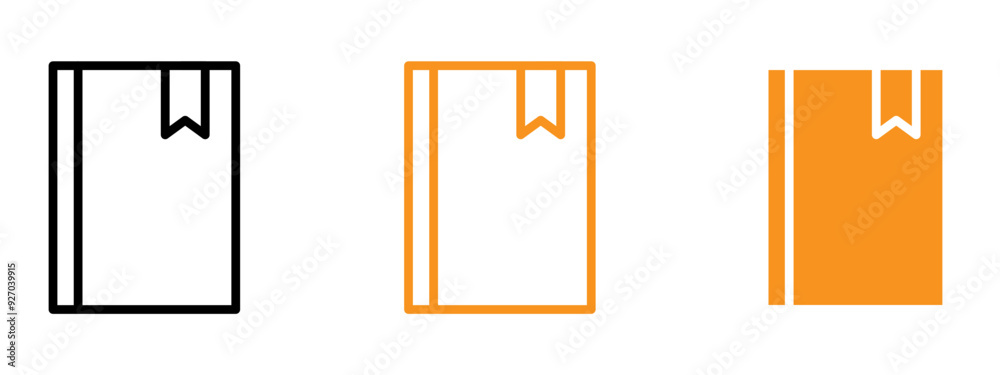 Poster Notebook icon web design in vector