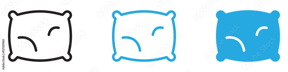 Poster Pillow icon web design in vector