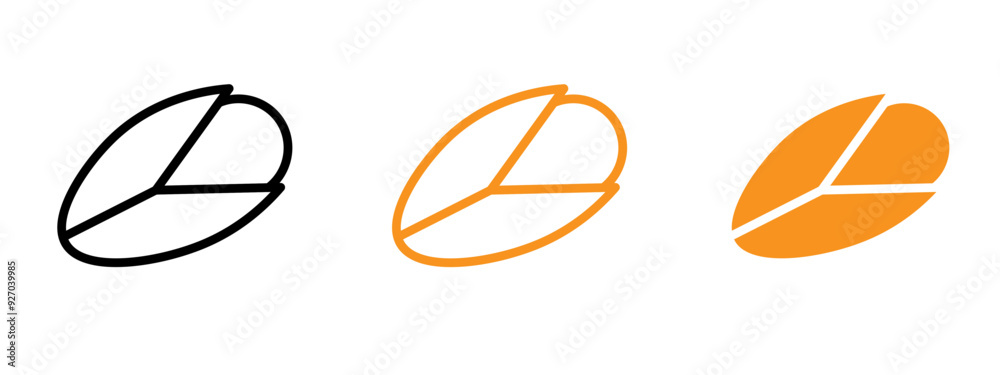 Poster pistachio icon web design in vector