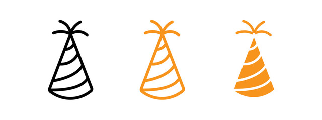 Party hat icon web design in vector