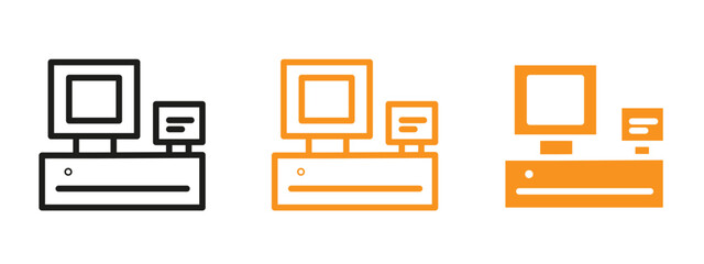POS system icon web design in vector