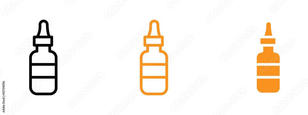 Poster serum icon web design in vector