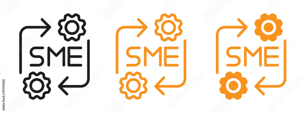 Poster SME icon web design in vector