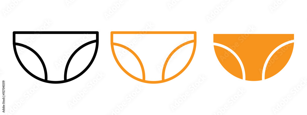 Poster underpants icon web design in vector